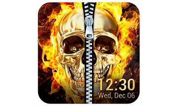 Skull Zipper Screen Lock for Android - Download the APK from Habererciyes